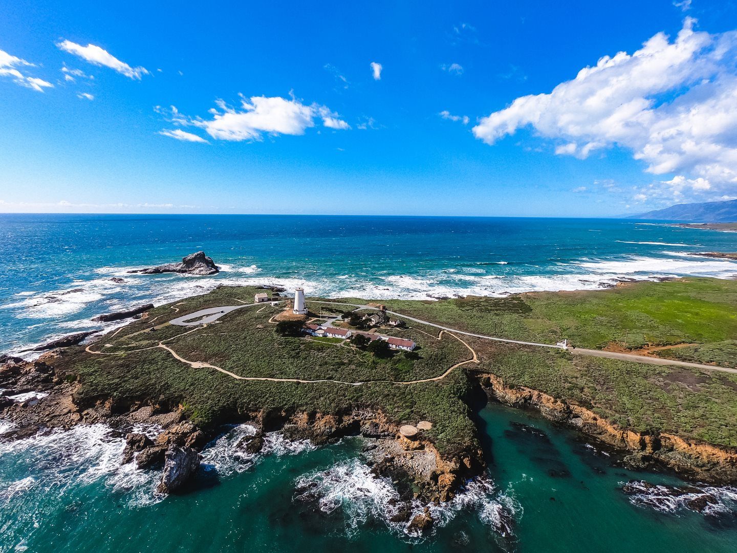 Piedras Blancas Light Station Aerial Footage